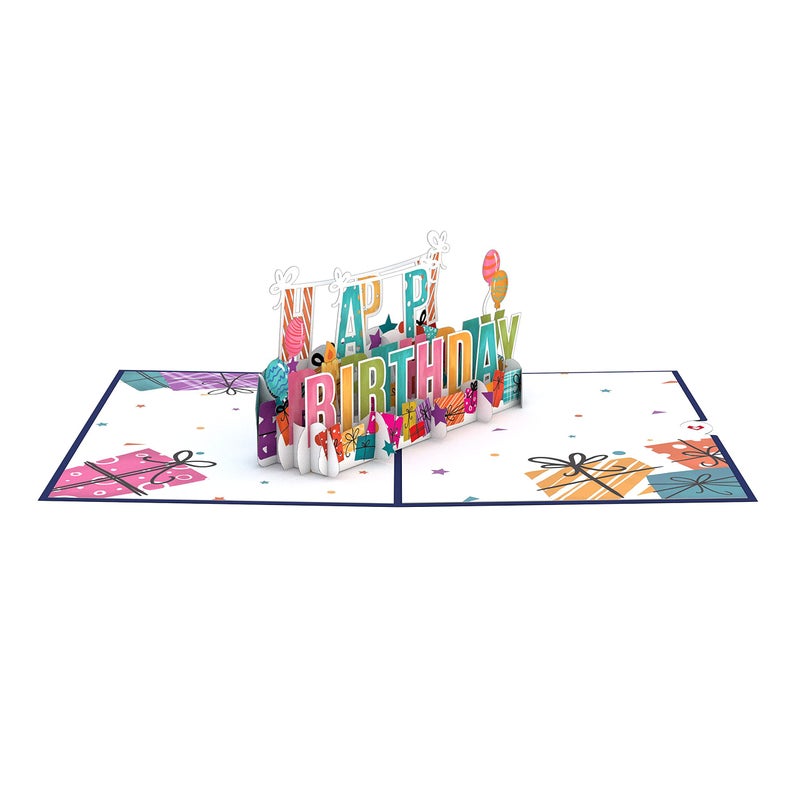 Lovepop Birthday Pop-Up Card for Her, Him, Girls, Boys - 3D Celebration Cards - Happy Birthday Presents - 5" x 7" - Blank Notecard & Envelope Included - Image 4